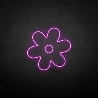 Little flower' neon sign