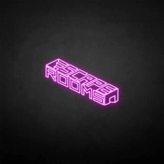 ESCAPE ROOM neon sign