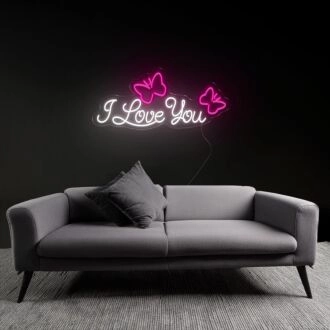 Heartfelt I Love You Neon Sign