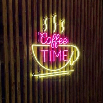 Customize Coffee Time Cozy Neon Sign