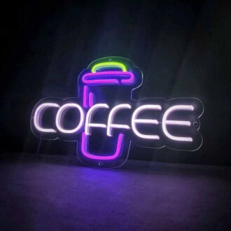 Customize Coffee Bold Neon Sign