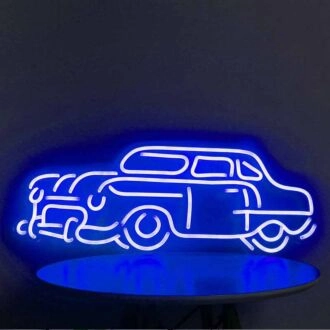 Neonschild Vintage-Auto