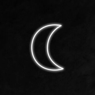 Mond-Neonschild für friedliche und entspannende Räume