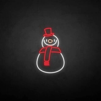 'Snowman' neon sign