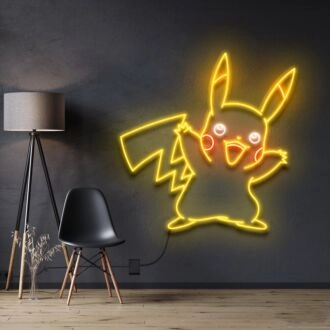 Pikachu Neonschild für Anime-Fans und lustige Räume
