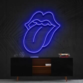 Rolling Stones Neonschild für Musikliebhaber und Fans.