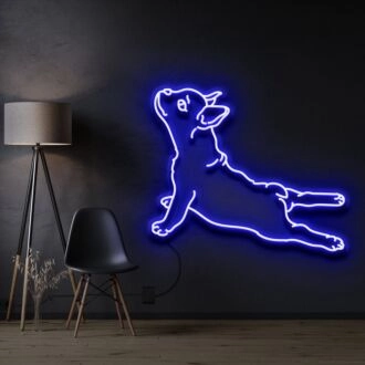 Französische Bulldogge Neonschild für Hundeliebhaber und Tierbereiche