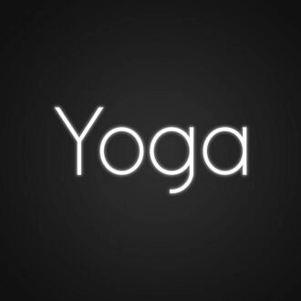 Cute Yoga Customs Neon Sign for Yoga Studios and Relaxing Spaces