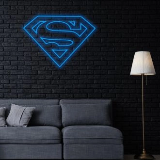 Superman Neonzeichen für Superheldenfans