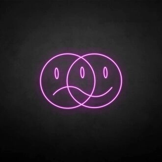 Doppelseitiges Neon-Schild