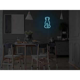 Hund Neonschild für Tierliebhaber und verspielte Dekoration.