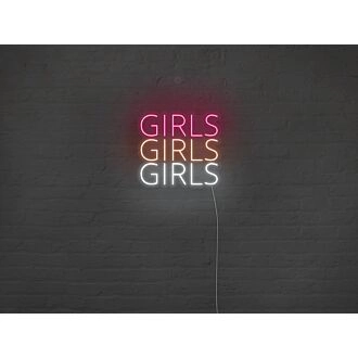 Girls Girls Girls Neon Sign for Playful and Fun Spaces
