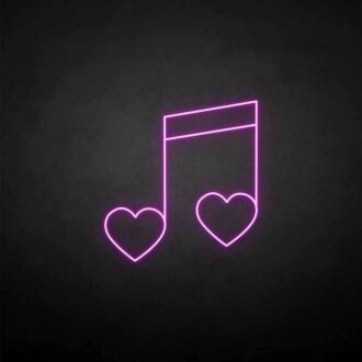 'Liebe Musik' Neonzeichen