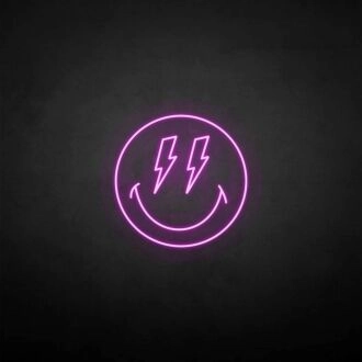 Lächelndes Gesicht Neonzeichen