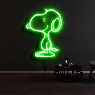 Snoopy Stehendes Neonschild für Zeichentrickfans