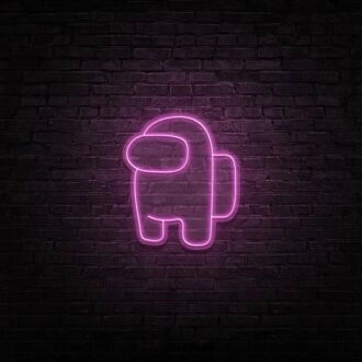Among Us Neonschild für Spieleliebhaber und lustige Räume