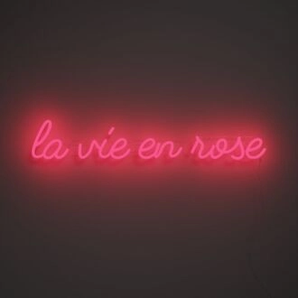 La Vie En Rose V1 Neon Sign for Romantic and Stylish Spaces