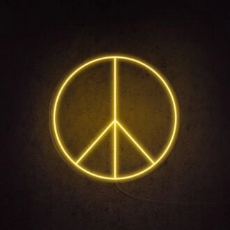 Peace Neon Sign for Relaxing and Positive Spaces