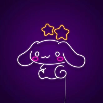 Cinnamoroll Neonschild für niedliche und verspielte Räume.