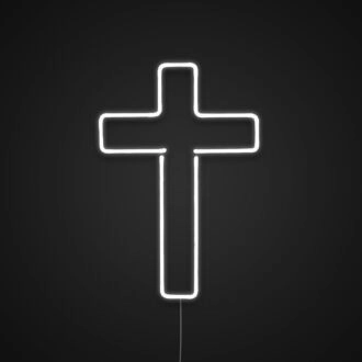 Cross Neon Sign for Religious and Spiritual Spaces