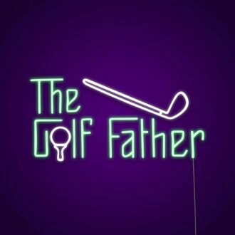 The Golf Father Neon Sign for Golf Enthusiasts