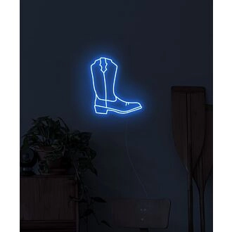 Cowboystiefel-Neonschild für westliche und rustikale Dekoration.