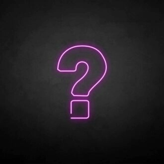 'Question Mark' neon sign