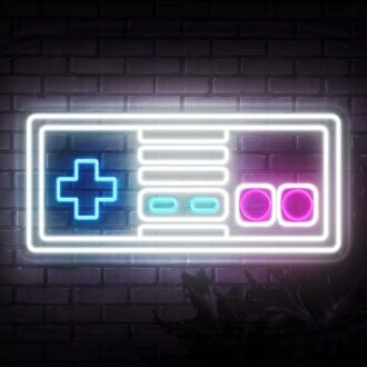 NES Steuerung Neonzeichen für Retro-Gaming-Fans