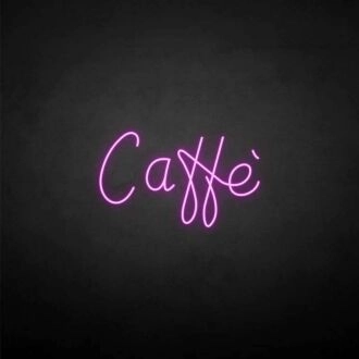 Caffè' neon sign