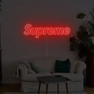 Supreme Neon Sign for Fashion and Stylish Spaces