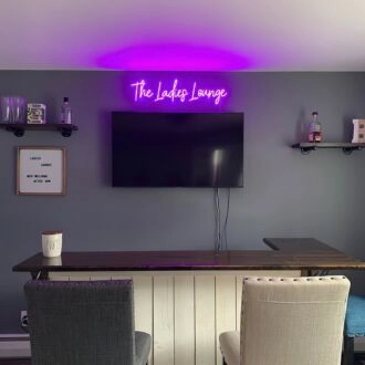 The Ladies Lounge Neon Sign for Social and Fun Spaces