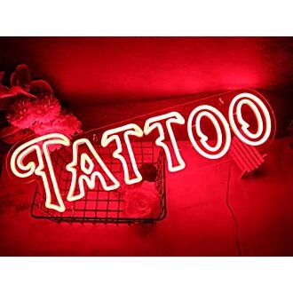 Vinray TATTOO LED Neon Sign for Tattoo Studios