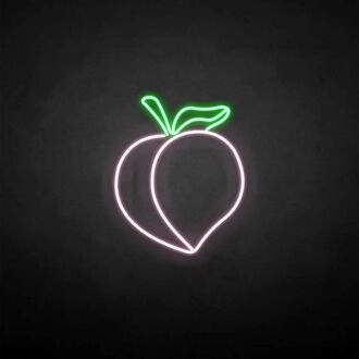 'Peach' neon sign