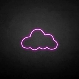 'Cloud' neon sign