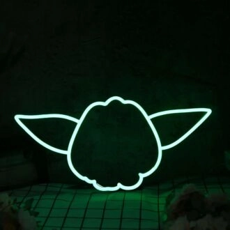 Star War Yoda Green Neon Sign for Star Wars Fans