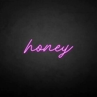 'Honey' neon sign