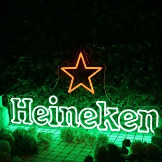 Heineken Green Neon Sign for Beer Lovers and Bars