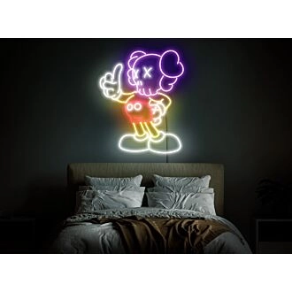 Kaw Neonschild Kaws LED Leuchte Moderne Neon Anime Neon Kaws Raumdekoration Wandkunst für künstlerische und mutige Räume