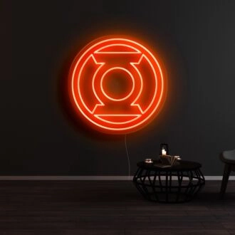 Green Lantern Neon Sign for Superhero Fans