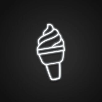 Neonschild „Eiscreme“ für süße und lustige Räume.