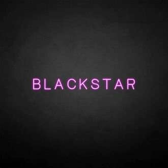 'BLACKSTAR' neon sign