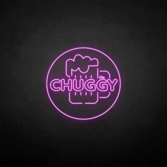 Customize 'CHUGGY' neon sign