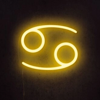 Krebs Horoskop Neonschild perfekt für Sternzeichen-Enthusiasten