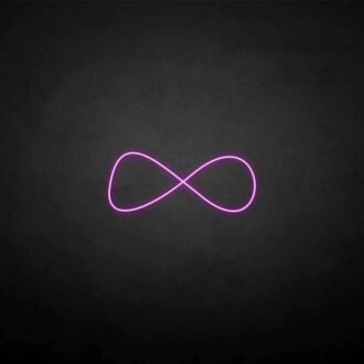 'Infinity' neon sign
