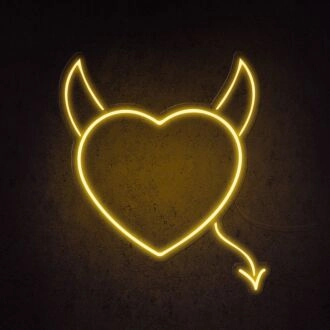 Freche Liebe Neonschild für mutige und verspielte Umgebungen.