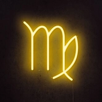 Jungfrau Horoskop Neonschild V2 für Sternzeichen-Enthusiasten.