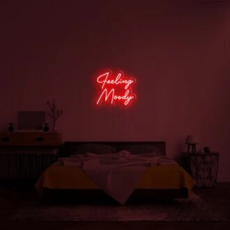 Feeling Moody Neon Sign for reflective and thoughtful spaces