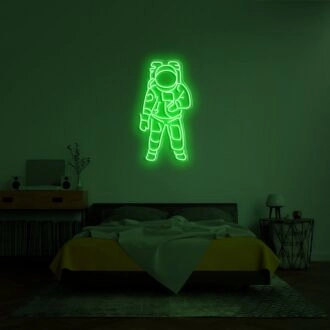 Astronaut Neon Sign for Space Themed Rooms