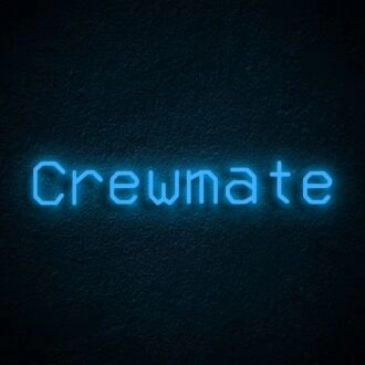 Crewmate Neon Sign for Gaming Rooms