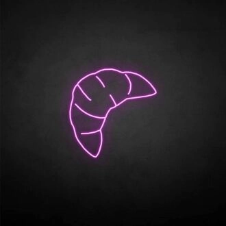 Croissant Neon-Leuchtschild